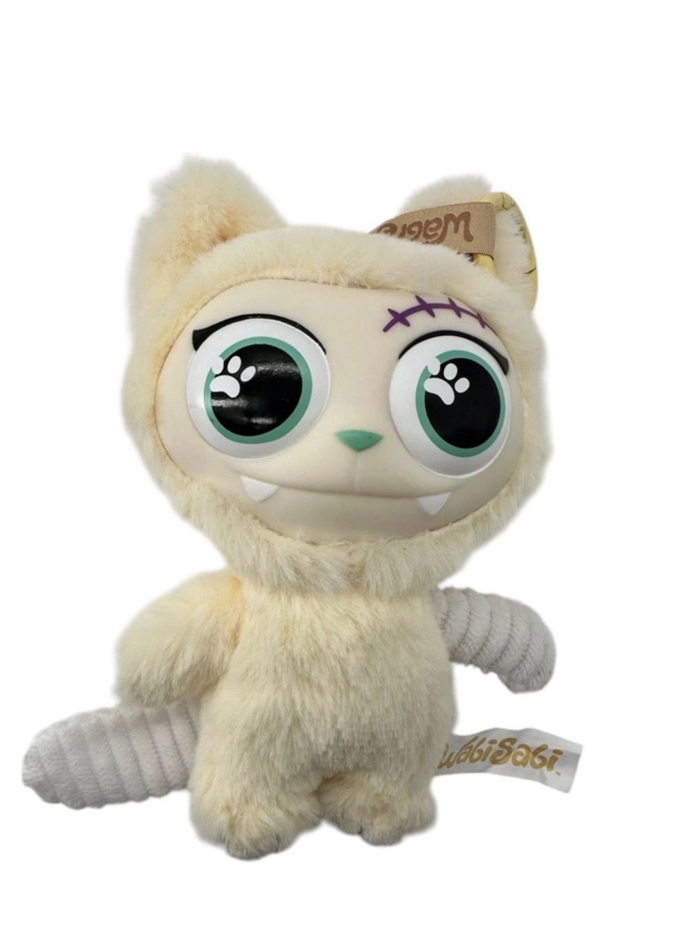 WabiSabi Kitty Club Plush - Boo Boo (White/Stitches) - Confirmed No Box